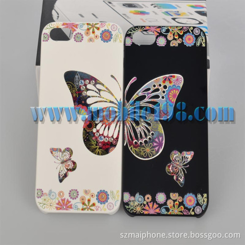 Butterfly Couple Models of Leather Case for iPhone 5s